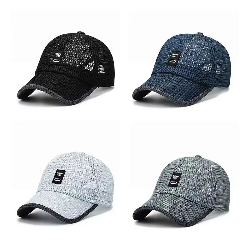 

Fashion Men Mesh Baseball Cap Women Breathable Ventilate Summer Caps Outdoor Fishing Sports Hats Adjustable Casual Sunscreen Hat