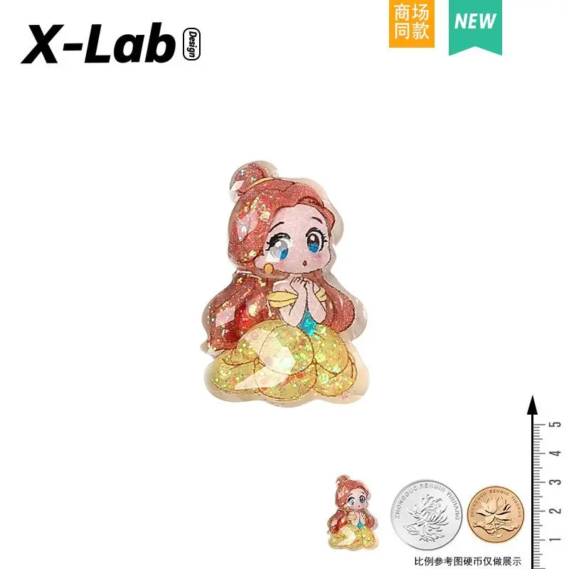 MESUCA Sequins Princess‑Style Shoe Charms For DIY Charms Shoe Decoration Accessories Shoe Pins Bubble Slides Sandals