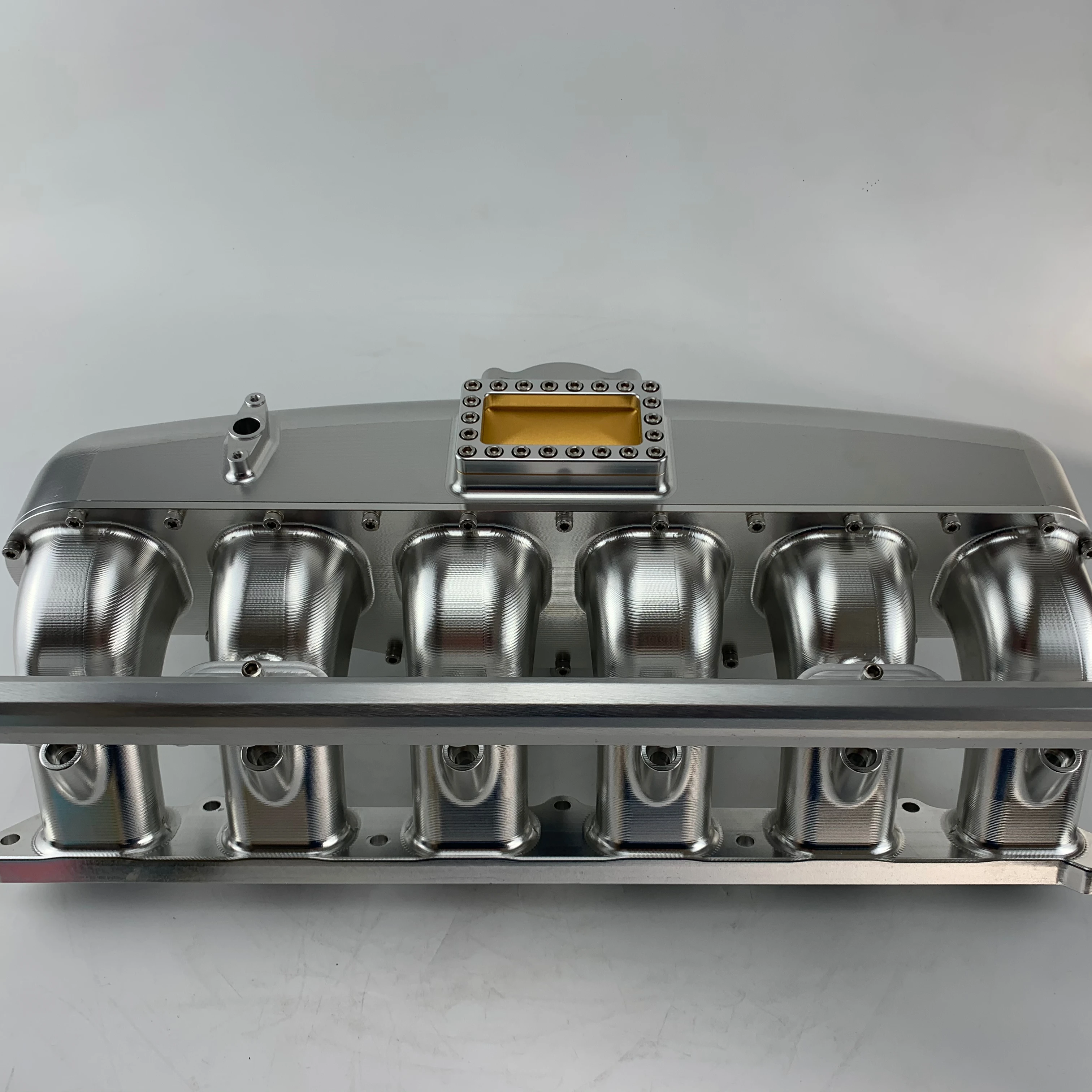 

Aluminum Billet CNC machining N54 engine intake manifold