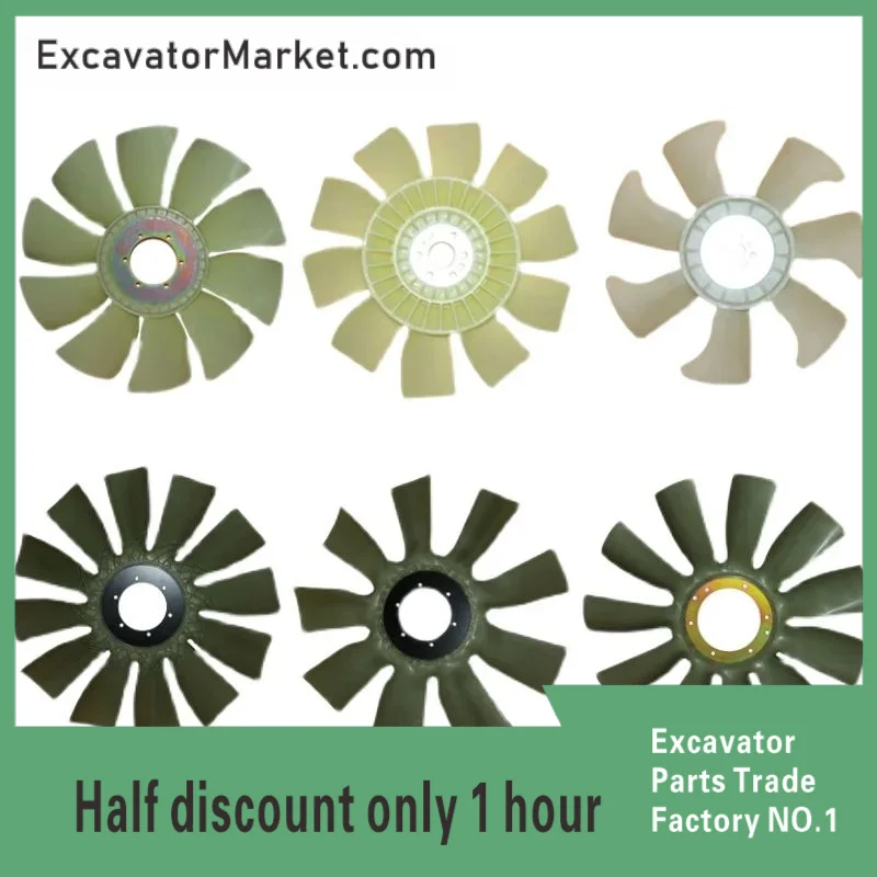 Excavator Accessories Fan Blade 4D32/S6K/3306/324D Engine Carter E305/312/320/330/B/C