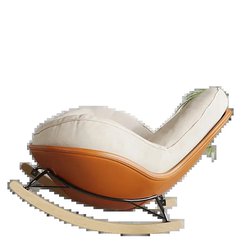 Luie ontwerper elastische fauteuil bankstof Nordic enkele comfortabele schommelstoel Relax Outdoor Chaise Design slaapkamermeubilair