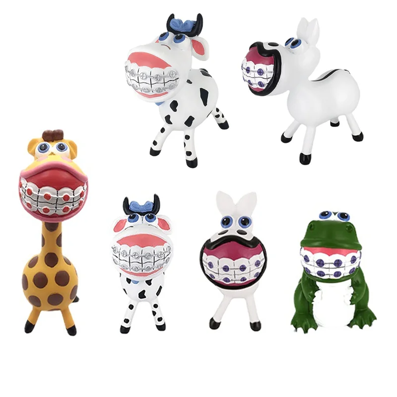 Dentist Gifts Cute Animal Orthodontic Dental Ornaments Dental Artcrafts Decoration of Desktop Display Cabinets in Dental Clinics