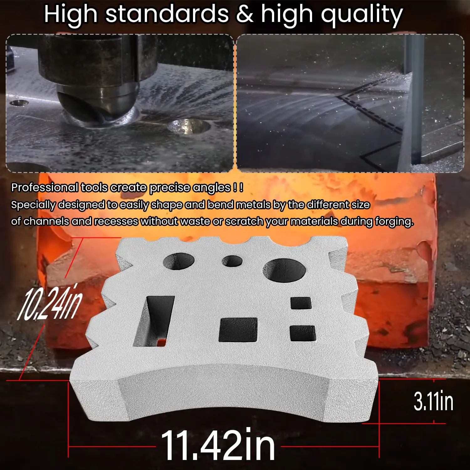 TML 66LB blok Swage dla kowala metalowe gięcie i kula płytkie okrągła owalne formowanie bloku Swage Dapping