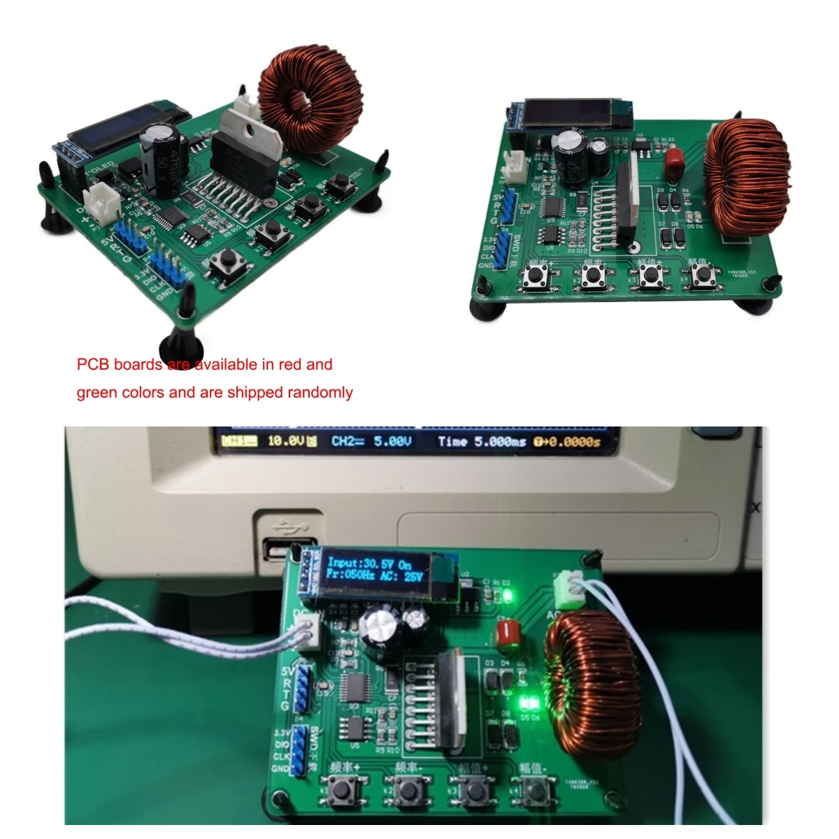 STM32F030F4P6 Core Unipolar SPWM Single Phase Inverter Development Board 2-200Hz Integrated Full Bridge Pure Sine Wave Module