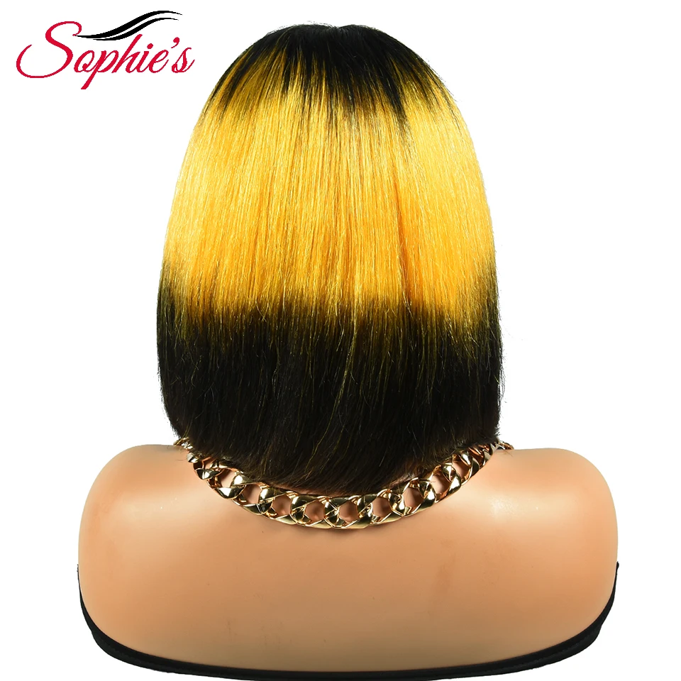 Sophies-peruca peruca dianteira de renda remy brasileiro, cabelo natural, cor mista, 180% densidade, 8-12 polegadas, para mulheres