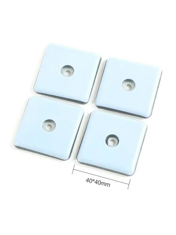 

4 Pcs/Lot 40*40mm Furniture Sliding Pad Self-Tapping Style , Table And Chair Foot Mobile Corner Crash Floor Protection