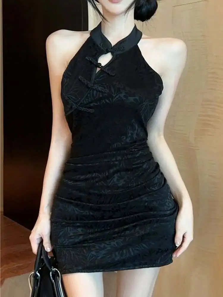 

Ретро-элегантное облегающее платье для дня рождения/банкета, сексуальное, улучшенное, с вырезами, с завышенной талией, короткая юбка