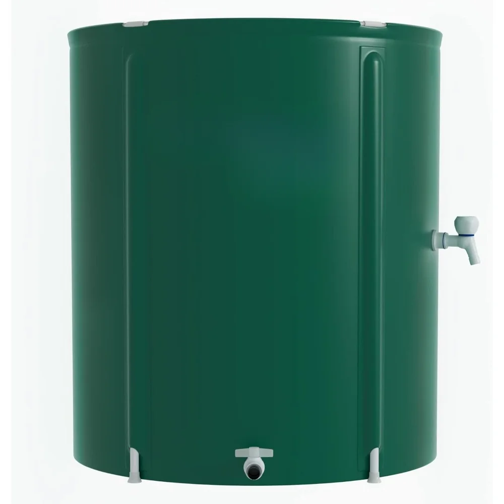 

Rain Barrel Upgrade Anti-Collapse Collapsible Rainwater Collection System,Portable Water Storage Tank,Garden Water Catcher，Green