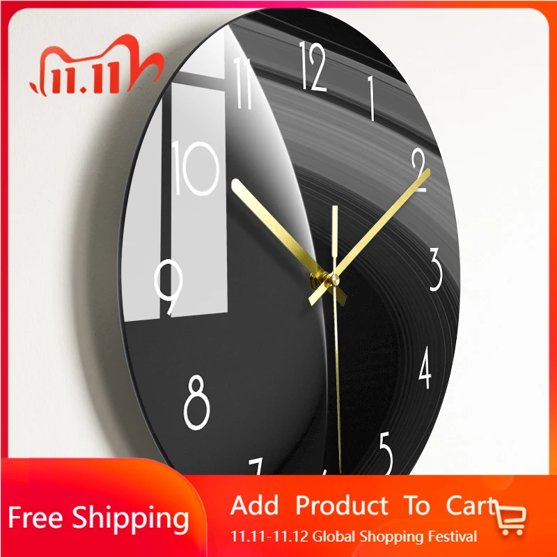 

Interior Korean Wall Watch Modern Aesthetic Luxury Vintage Wall Watch Digital Design Minimalist Reloj Pared Home Decoration