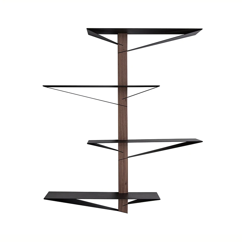 

Storage Rack Wall Shelf Clapboard Black Multi-layer Finishing Shelf Ornaments Without Punching Closet Organizer Space Saving
