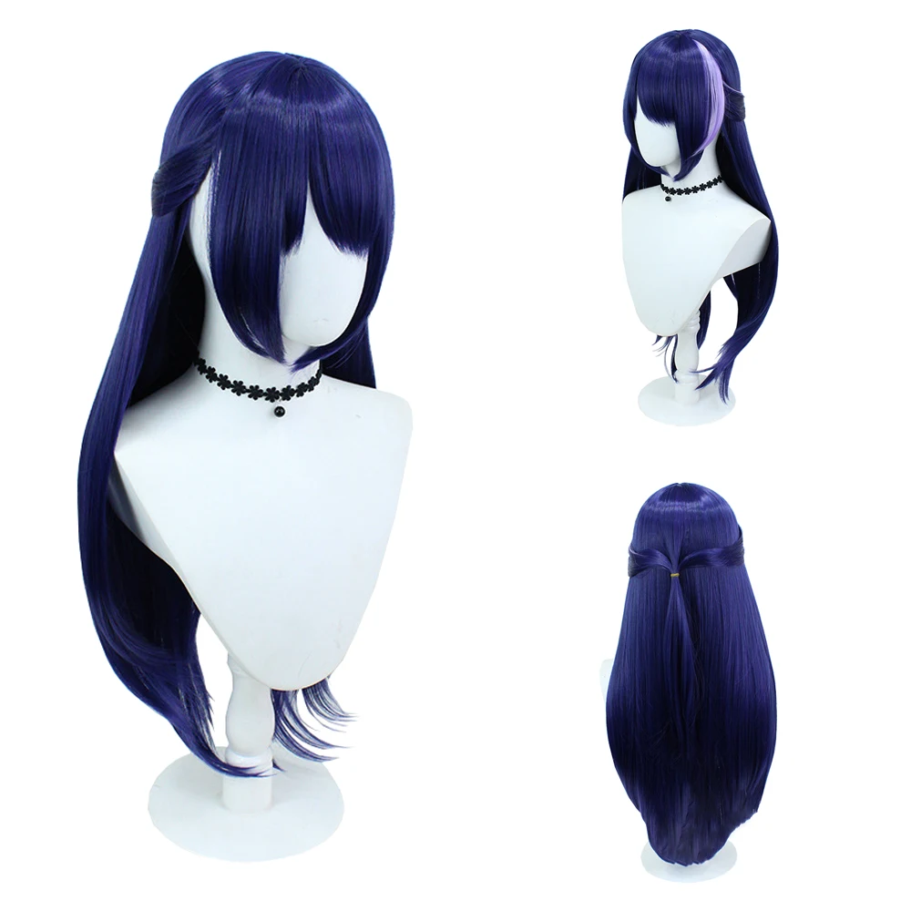 

High-Quality Anime Game Honkai: Star Rail‌ Acheron‌‌ Cosplay Synthetic Hair 32-Inch Straight Hair Halloween Daily Wig Natural