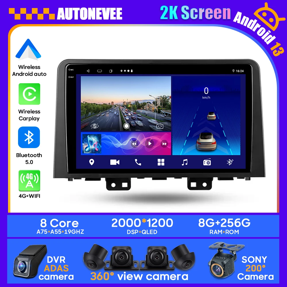 

For Hyundai Staria H1 2021-2023 Car Multimedia Player Wireless Android Auto Stereo Head Unit Rear camera Intelligent System 4G