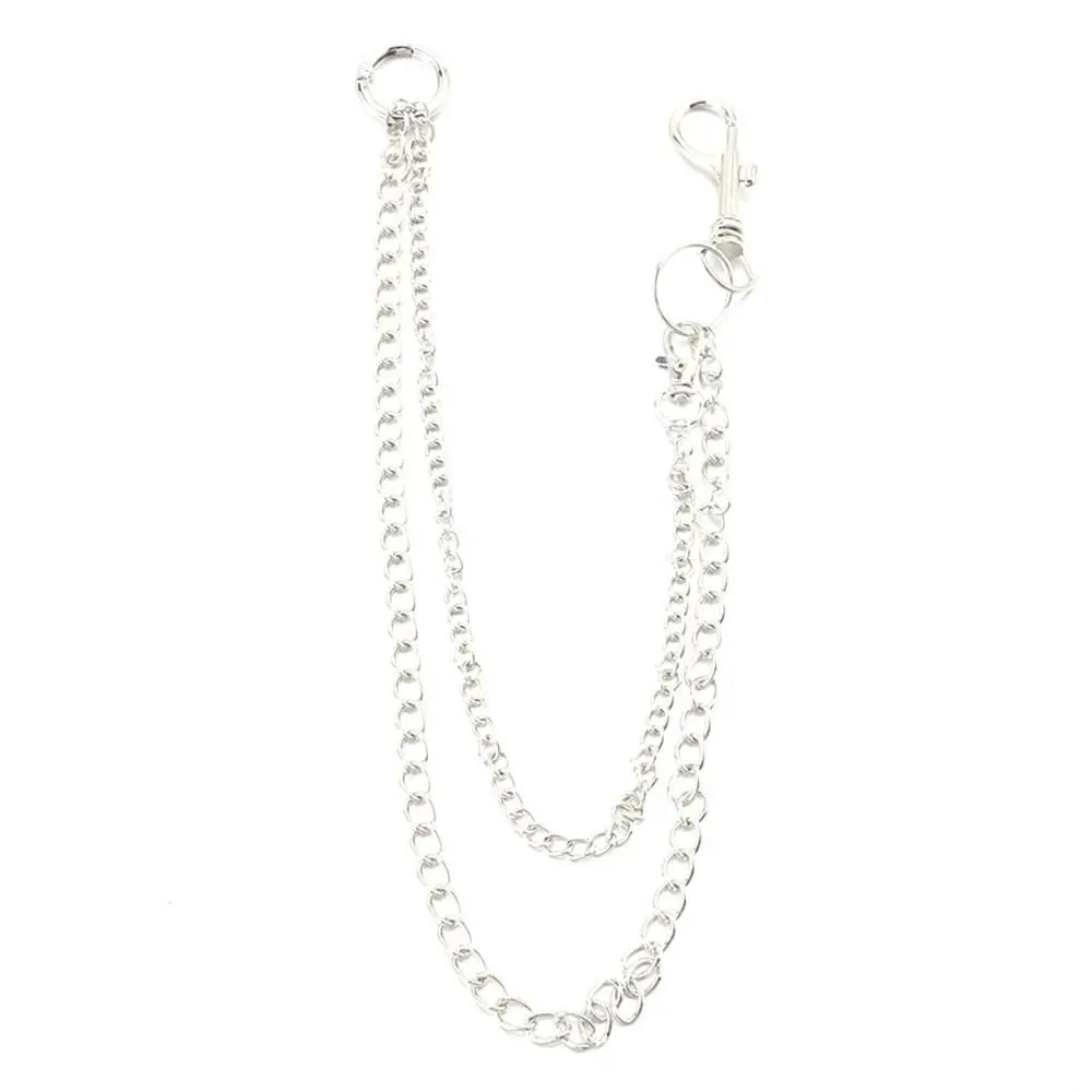 Silver Keychains Metal Pants Chain Silver Trousers Chain Layered Wallet Chain For Men and Women