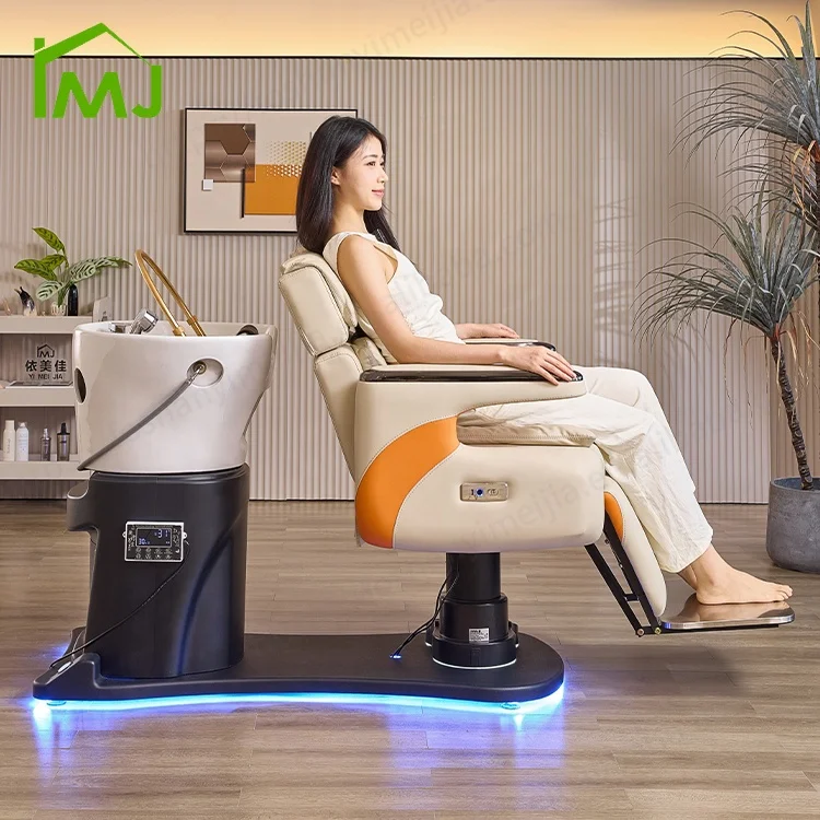 #Multifunction Salon Furniture Massage Hair Washing Head Spa Reclining Shampoo Chair