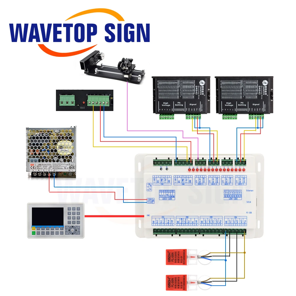 WaveTopSign Ruida RDV6445G CCD Visual RDVision Laser Control System for Laser Cutting Engraving Machine