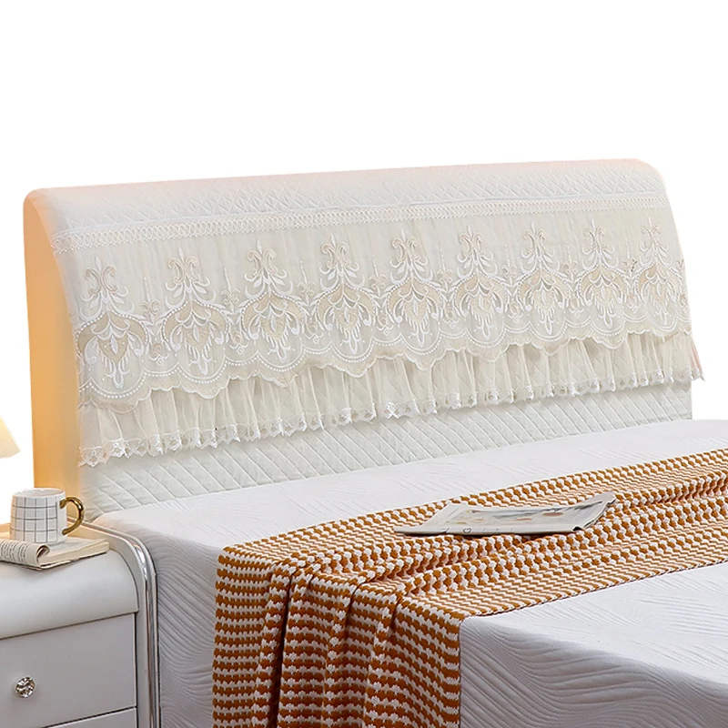 Pelindung Kepala Ranjang Kayu Lembut Anti Debu Full Cover 2025, Sederhana, Bergaya Rumah, Kain Seni, Dekorasi Kamar Tidur