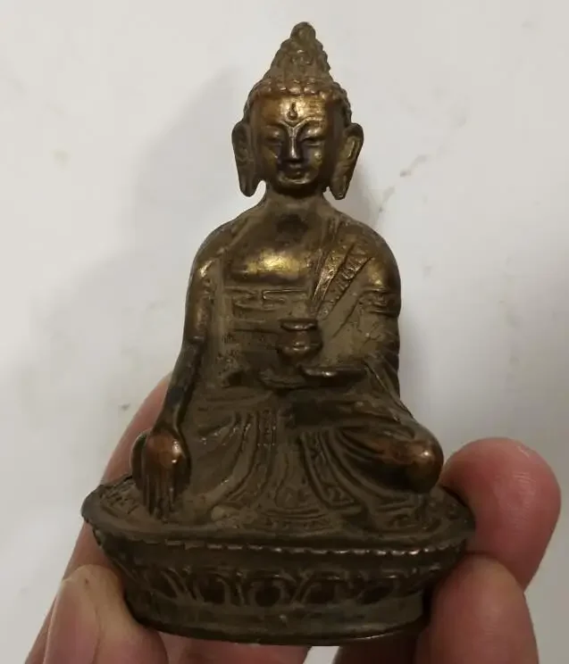 

Folk Tibet Tibetan Brass Buddhism Shakyamuni Medicine Buddha Statue Figurine please choice