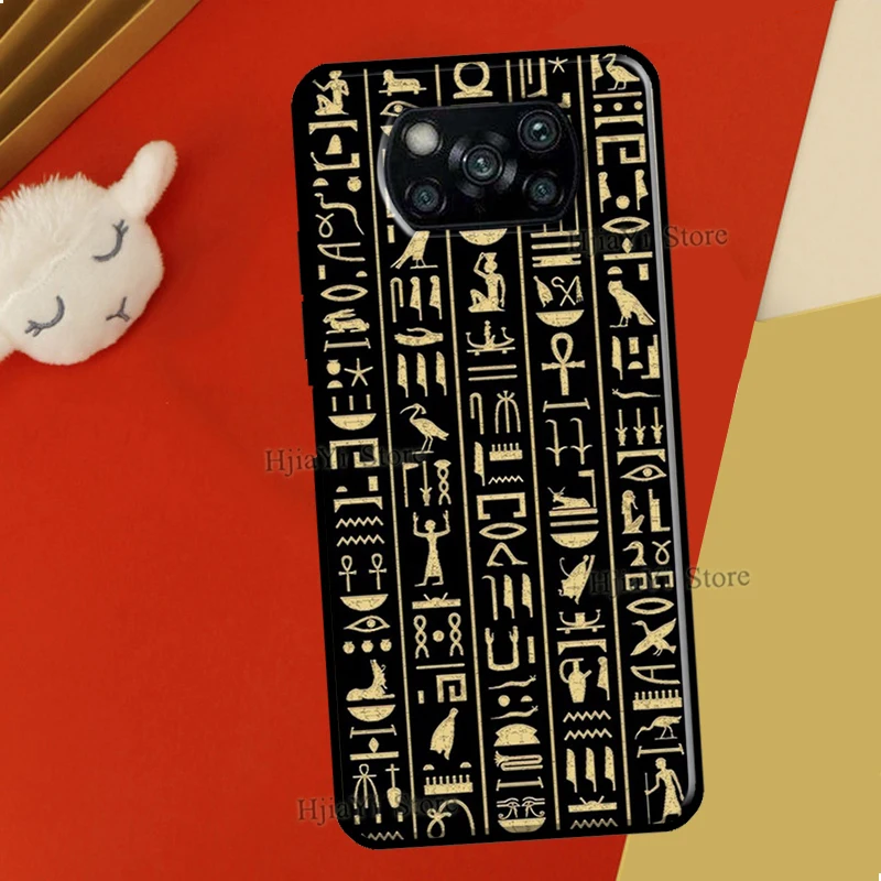 Ancient Egyptian Hieroglyphic For Xiaomi 13 11T 12T Pro 12X 12 Lite Case For POCO F5 X3 X5 Pro F4 X4 GT C40 M5s F3 Coque