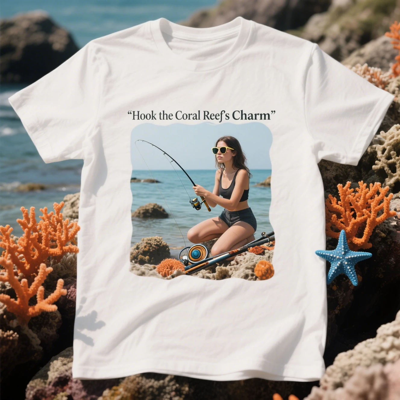 

Angler Fishing Tackle Graphic Printing Summer Luxury Brand Cotton Men's and Women's T-Shirts Short Sleeves Trendy Fashion