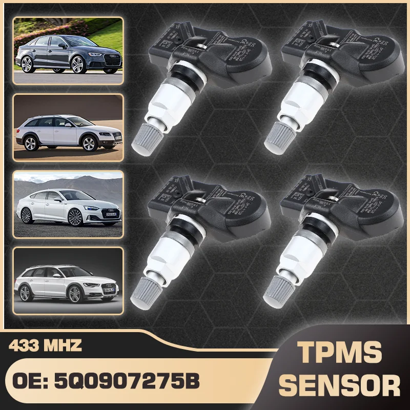 

1/4PCS Car TPMS Tire Pressure Monitor Sensor System For Audi A8 A9 Q2 Q7 Q8 RS3 RS4 RS5 SQ2 TTRS Bentley Mulsanne 2017-2020