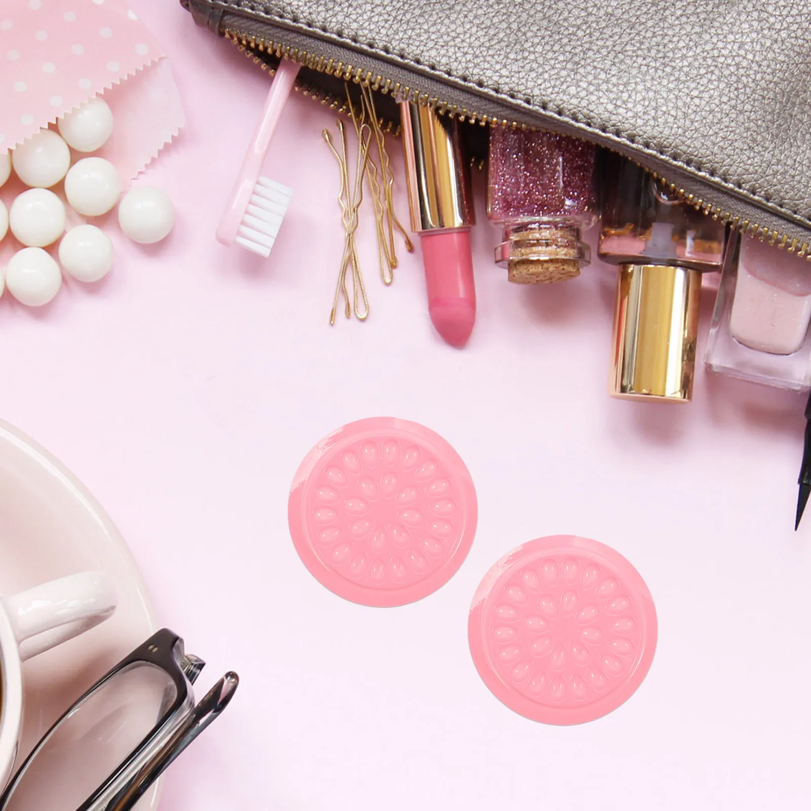 

100pcs Eyelash Glue Holders Lash Extension Pallet Tools Salon Home Use Multiple Grooves Durable Lash Grafting Supplies Eyelash