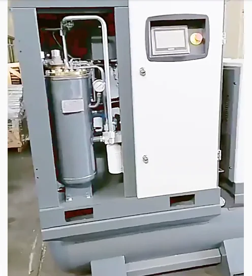 Kilowatt Permanent Magnet Variable Frequency air Compressor Integrated Portable air Compressor Screw Type Industrial Compressor