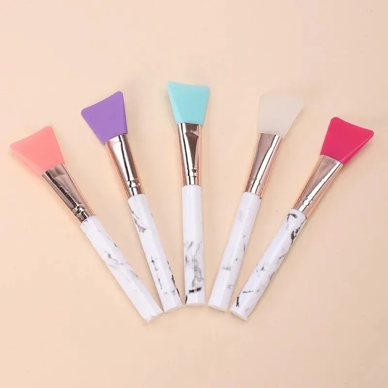 New Marble Face Mask Brush Silicone Soft Head Beauty Brush Makeup Tool Mixing Spatula
