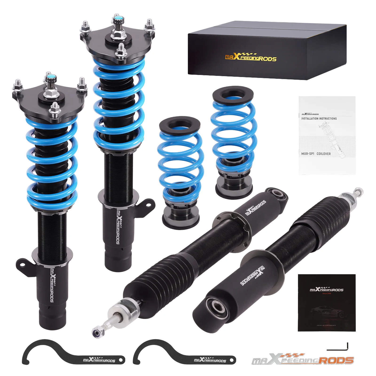 24 Way Adjustable Damper Coilovers Suspension Kit for Honda Accord 18-22 w/o ADS