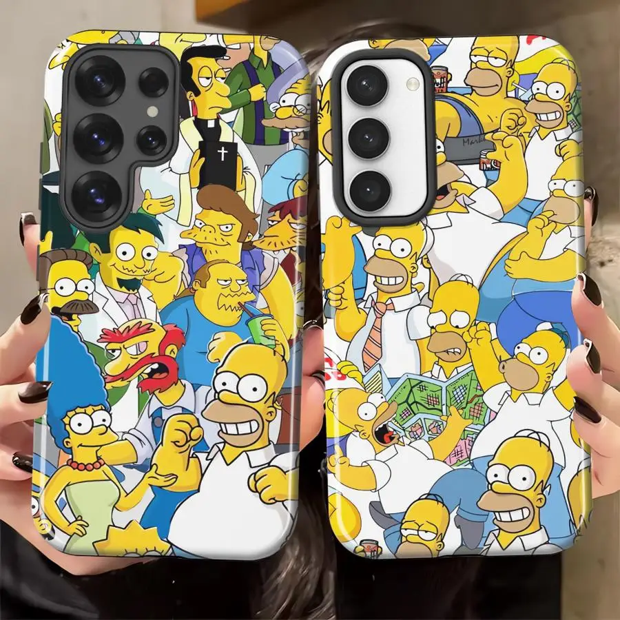 The Intimate Simpsons Soft Cover Capa Phone Case for Samsung Galaxy S26 S23 S24 Ultra A56 A36 A16 S25Ultra A26 S23Ultra S20 FE