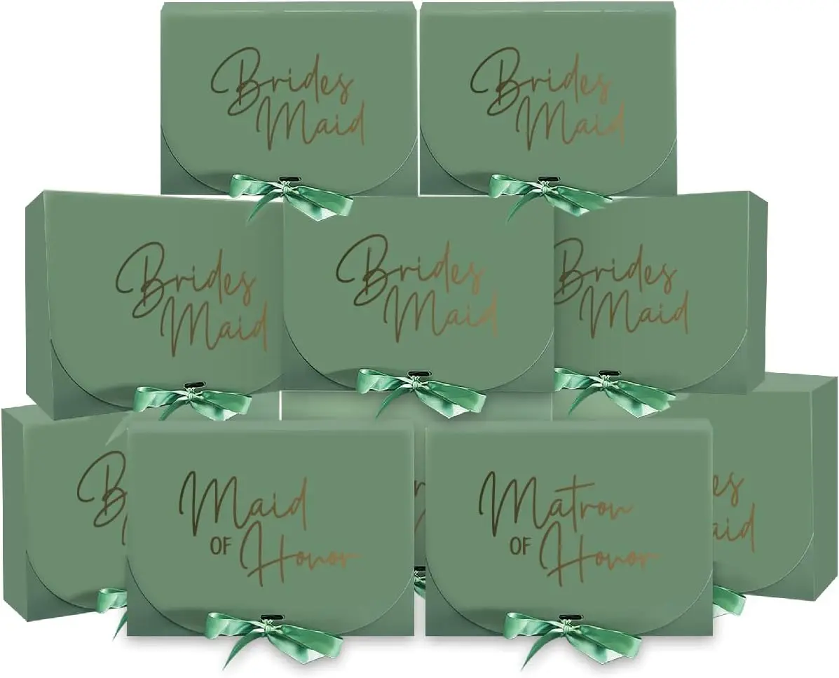 

Gift 10 Pack Bridesmaid Boxes Bridesmaid Proposal Boxes,Will You Be My Bridesmaid Box,Maid of Honor Proposal Box,Matron