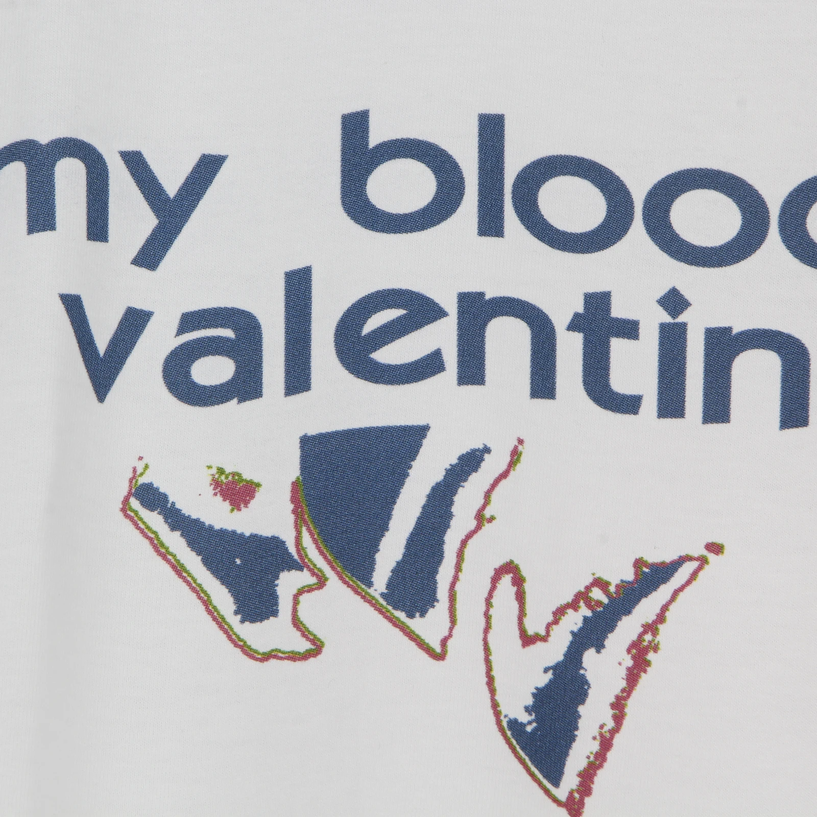 My Bloody Valentine T-Shirt Glider Slowdive Lush Ride Shoegaze Tshirts White Cotton Tee Men\'s Clothing Short Sleeve Shirt