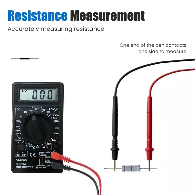 ZEXEF DT830B Digital Multimeter Hand Held Multi Voltmeter Electrical Instrument Measuring Voltage And Ammeter