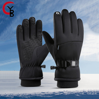 YANBIGUO Snow Gloves for Men&Women, thicken Fleece Warm Waterproof Skiing Gloves with Pocket and Touchscreen Functionality