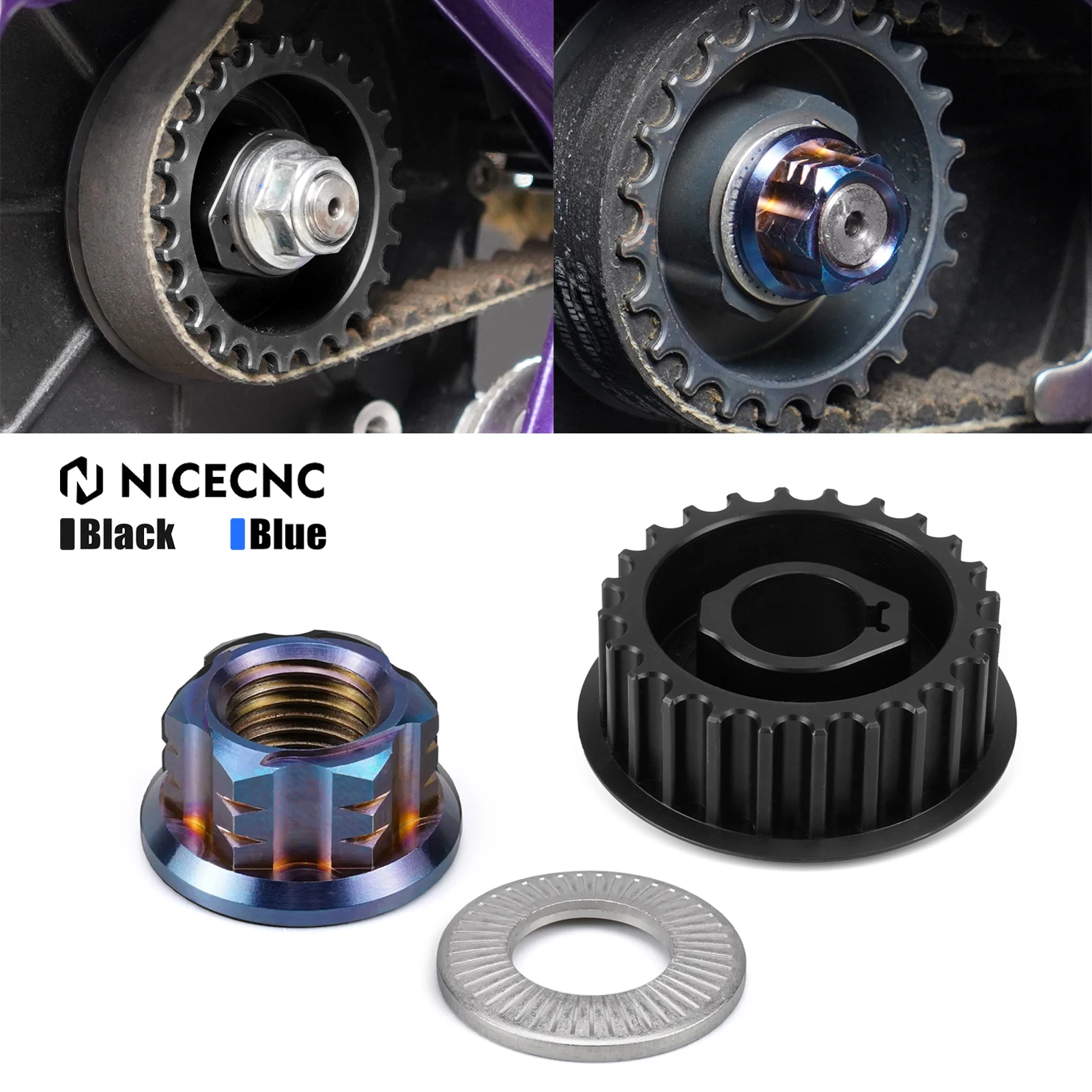 

For Surron light bee X For Sur-ron Light Bee S Primary Pulley Primary Belt & Pulley Nut For Segway X160 X260 Electric Dirt Bike