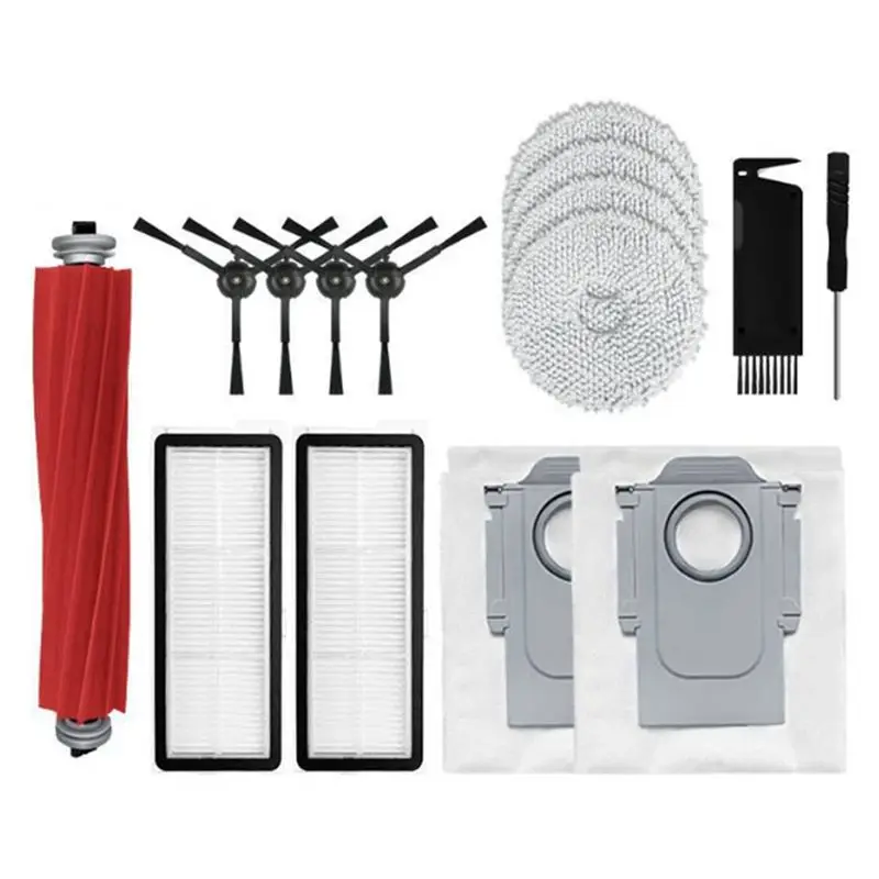AT63-For Roborock P10 Pro Vacuum Cleaner Replacement Main Side Brush Hepa Filter Mop Cloth