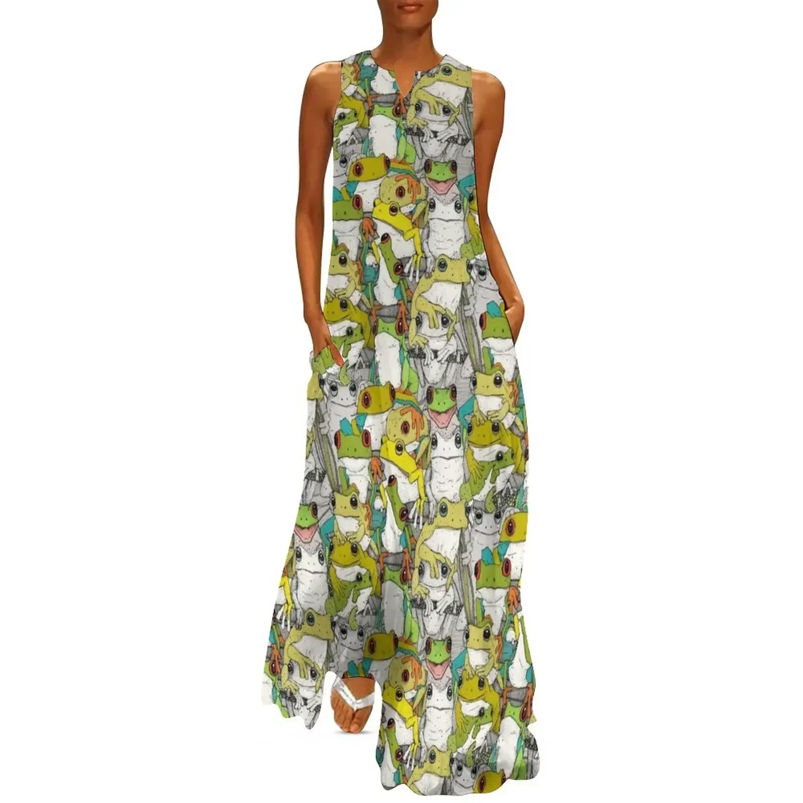 

just tree frogs col Long Dress Dress woman women's dresses luxury Woman dresses festival outfit women Dress