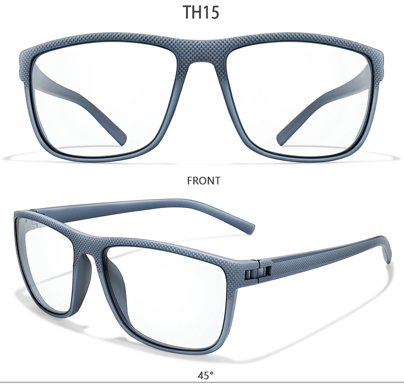 Ultraleichte rechteckige photochrome Lesebrille Presbyopie-Brille für ältere Menschen mittleren Alters im täglichen Gebrauch beim Surfen – Detail 5