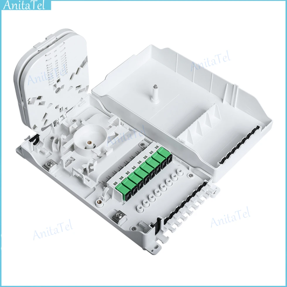 

Fiber Terminal Box FTTH Optical fiber distribution box 8-core wall mounted indoor and outdoor fiber optic distribution box