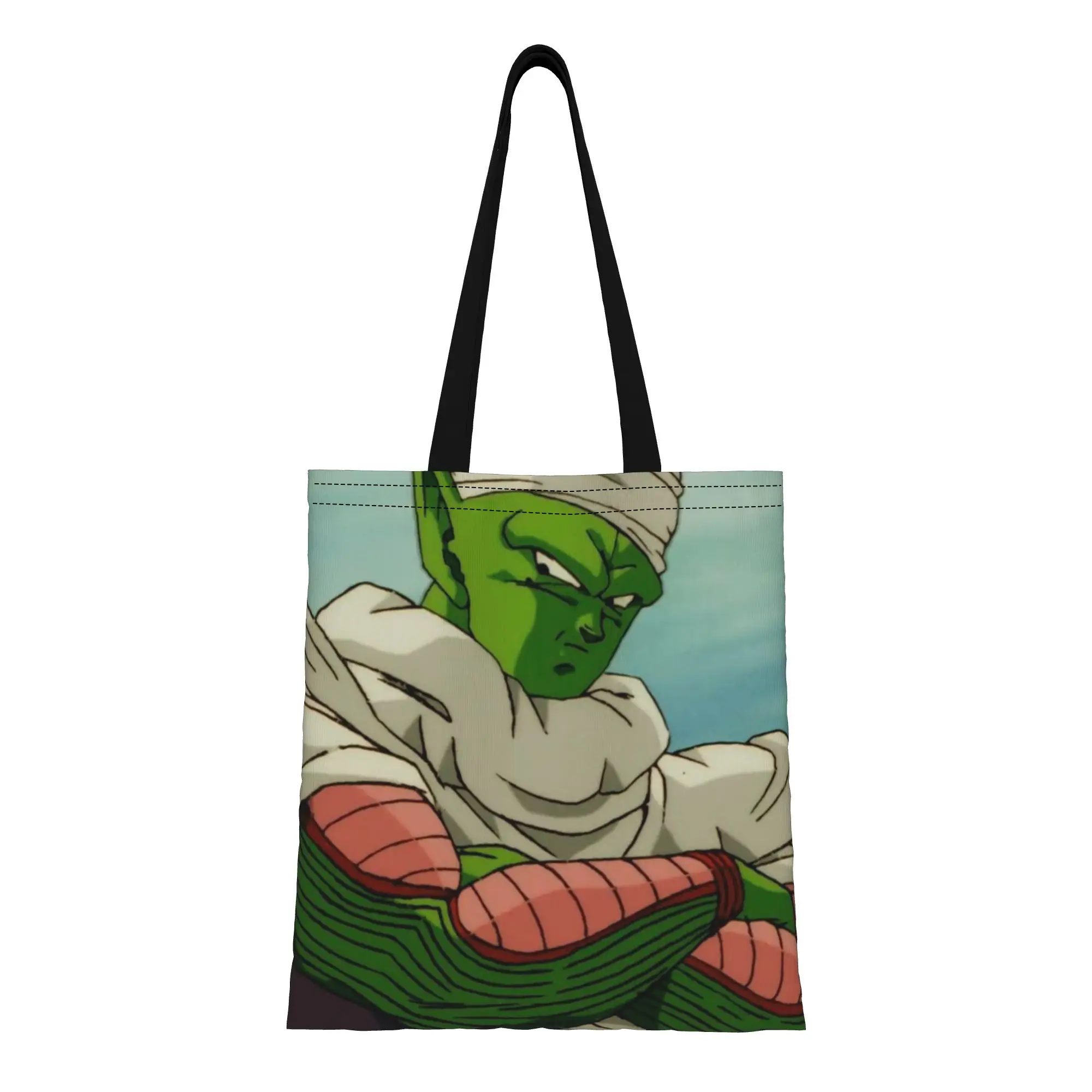 

Сумка-тоут из холщовой ткани с изображением зеленого инопланетянина, занимающегося боевыми искусствами, идеально подходит для покупок, женская сумка с верхней ручкой.