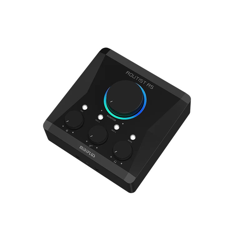 

Midiplus Routist RS Professional 2In2Out Audio Interface Optimal for Recording & Dubbing Seamlessotg Mobile Connection