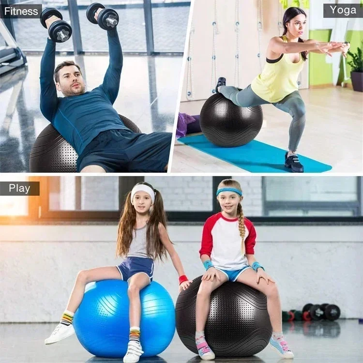 Workout Pregnancy Stability Home Gym Yoga Ball AntiBurst Swiss Balance Ball Pump Fitness Ball 75cm