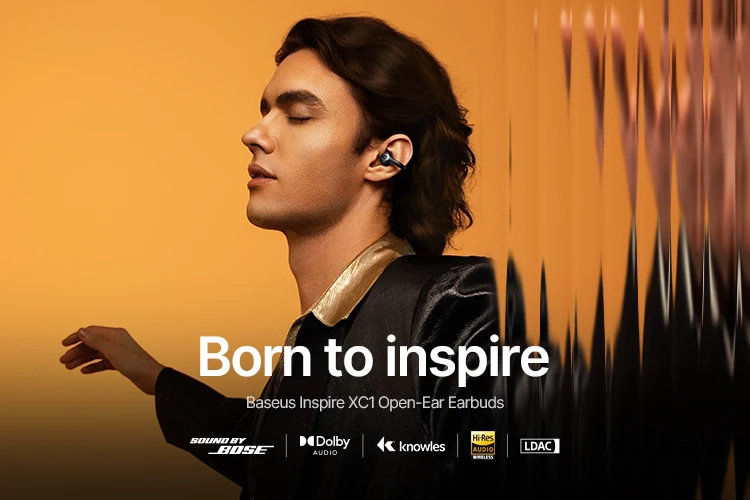 Baseus Bowie MC2 AIR Clip-on TWS Earbuds Ear Clips Wireless Earphones Bluetooth 6.0 Open Earrings 4 Mic ENC Sports Headphones