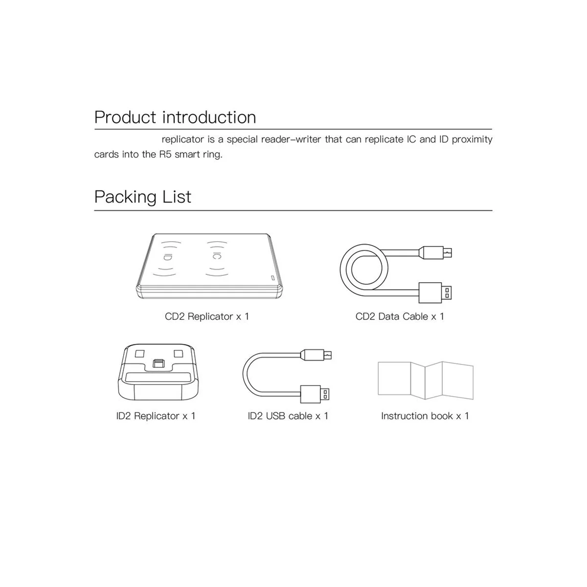 JAKCOM CDS RFID Replicator for R5 Smart Ring Copy IC and ID Cards