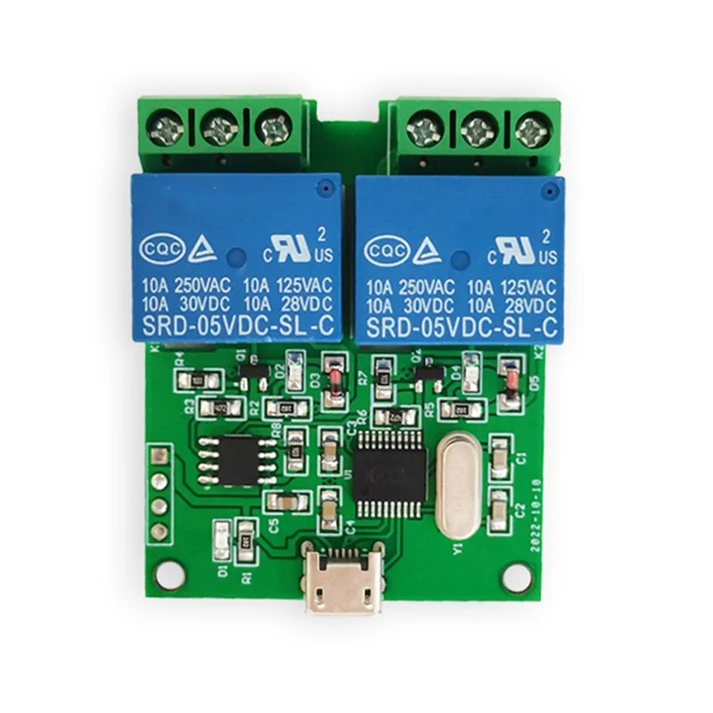 FORW-LCUS-2 Type 2 Way USB Relay Module 2 Way USB Relay Module Computer Serial Port USB Control Relay