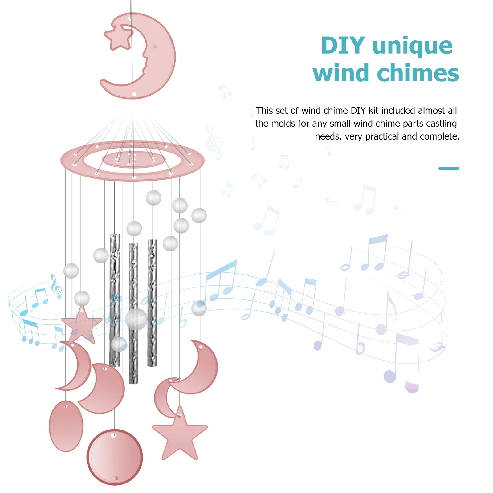 

Flexible Silicone Wind Chimes Diy Kit Complete Epoxy Resin Casting Molds For Craft Making Accessories