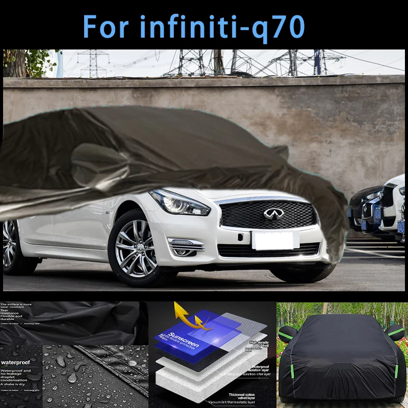 

For infiniti-q70 Outdoor Protection Full Car Covers Snow Cover Sunshade Waterproof Dustproof Exterior Car accessories