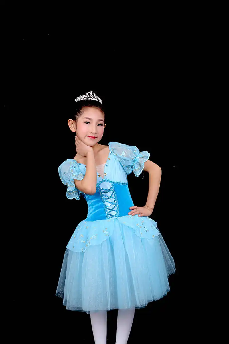 Professional jazz Latin dance costume in velvet style for performance dresses