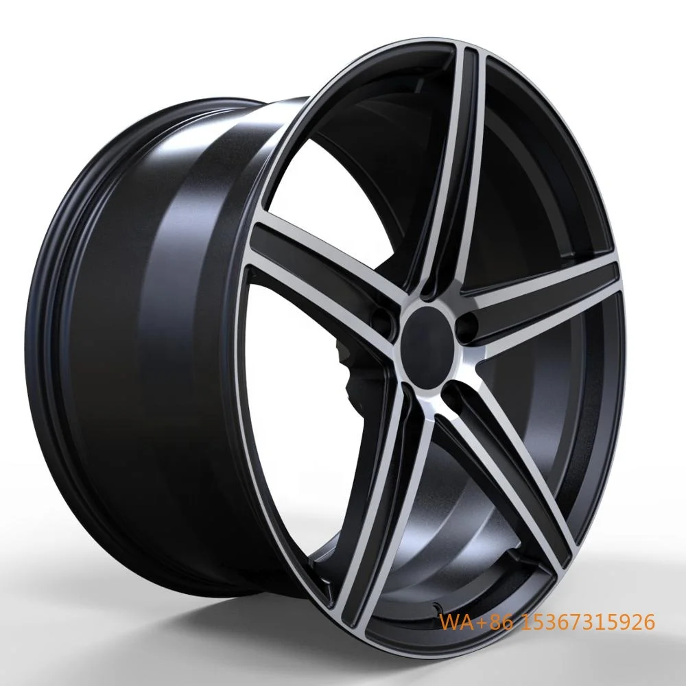 

Customized 5 Spokes Aluminium Alloy Forged Rims 5x114.3 20x8.5 20x11 Luxury Passenger Car Wheels