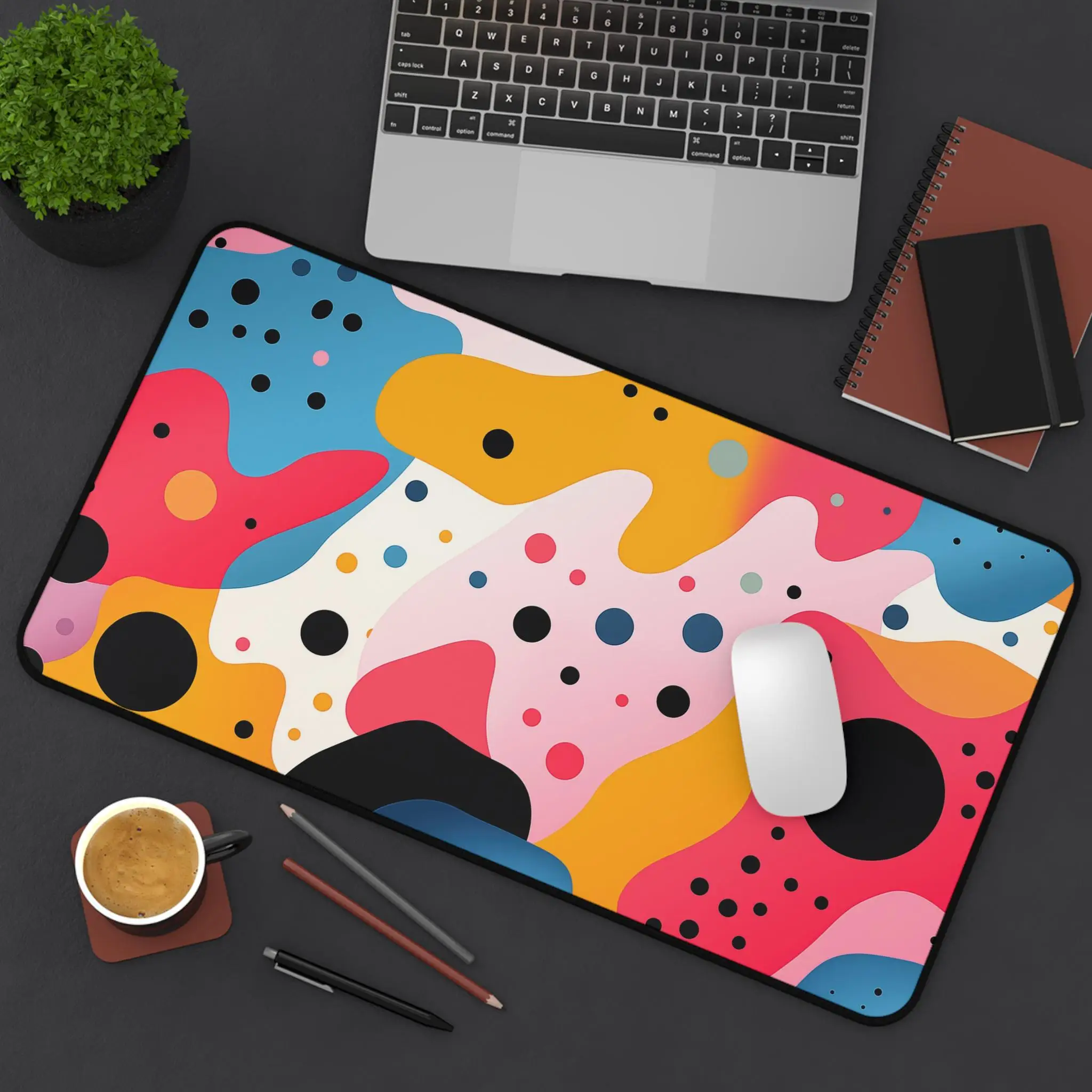 

Colorful Abstract Deskmat,suitable for Home Offices,modern Gaming Mousepad,vibrant Workstation Decor,and Fun Desktop Accessories