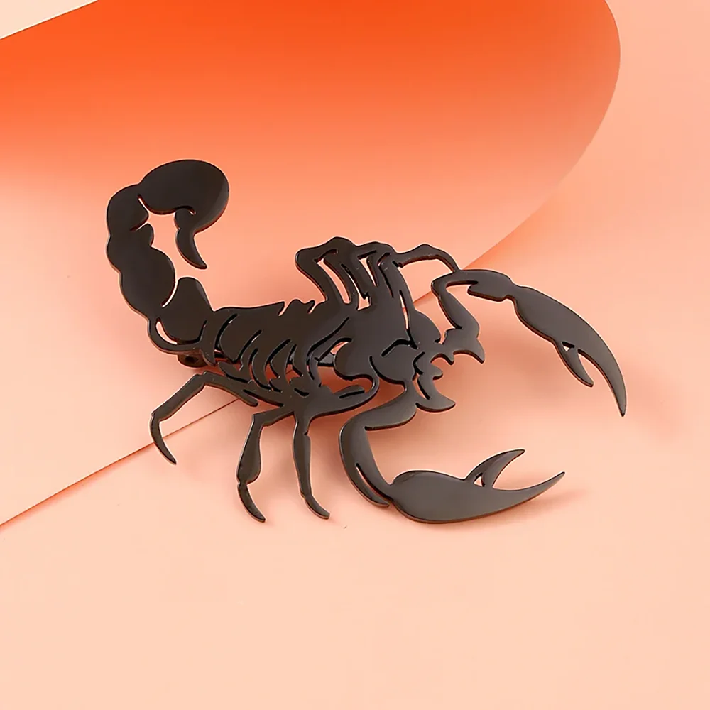 Fashionable And Personalized Metal Scorpion Stainless Steel Brooch Exquisite And Luxurious Men And Women's Accessories